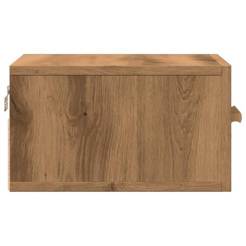 Væghængte sengeborde 2 stk. 35x35x20 cm kunsteg