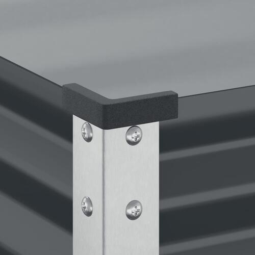 Plantekrukke 100x41x90 cm stål antracitgrå