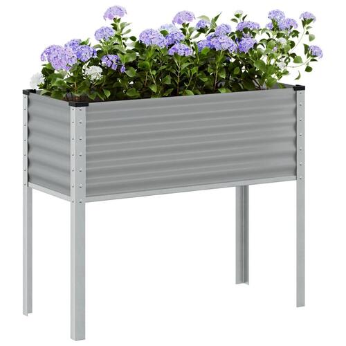 Plantekasse 100x41x90 cm stål grå