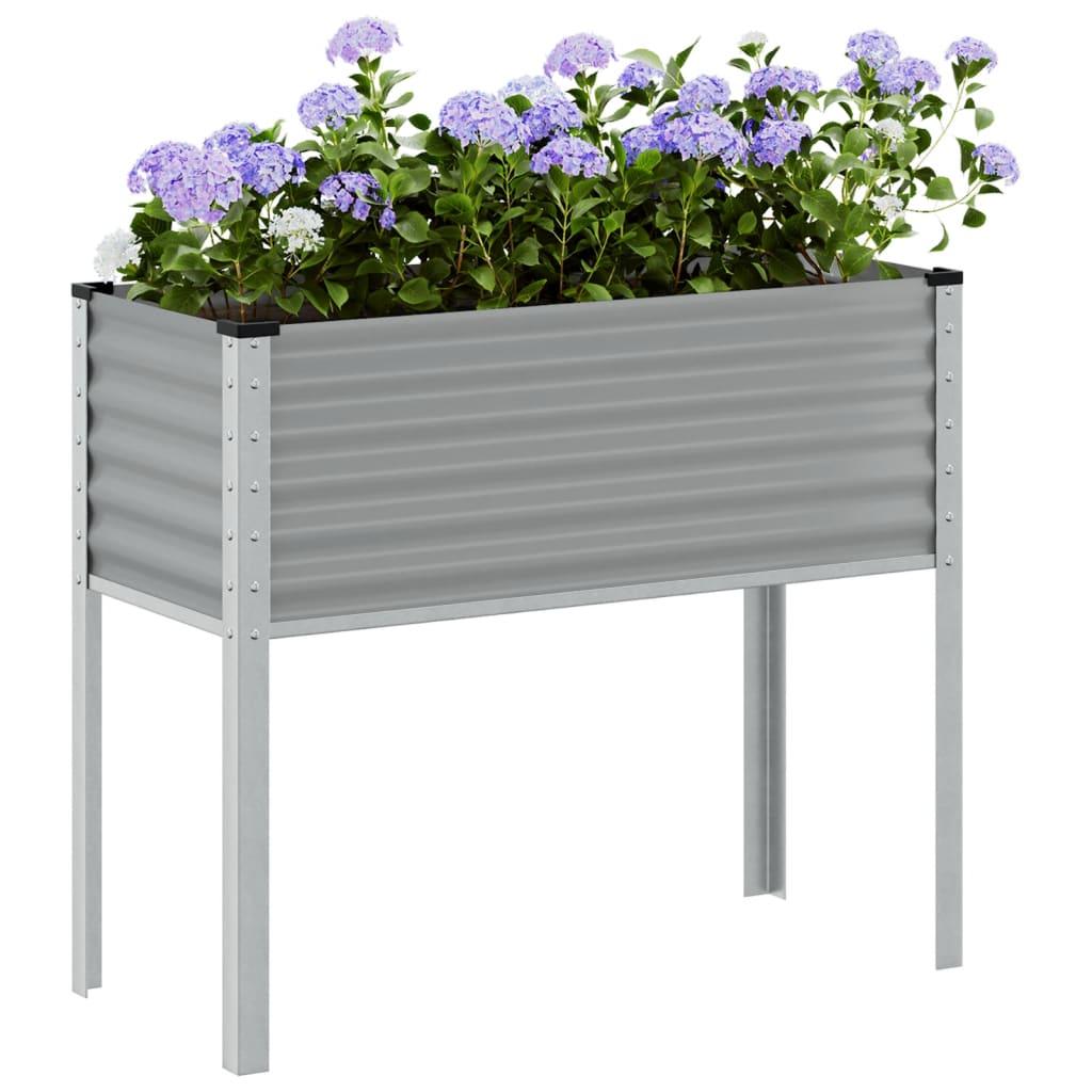 Plantekasse 100x41x90 cm stål grå