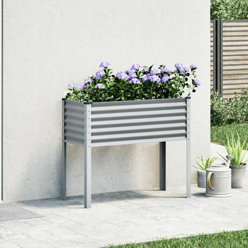 Plantekasse 100x41x90 cm stål grå