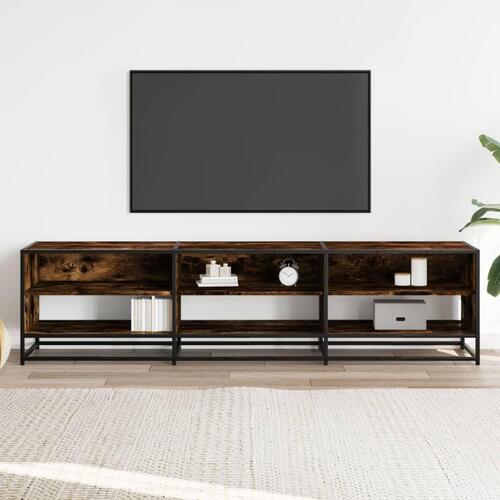 Tv-bord 180x40x46 cm konstrueret træ røget egetræsfarve