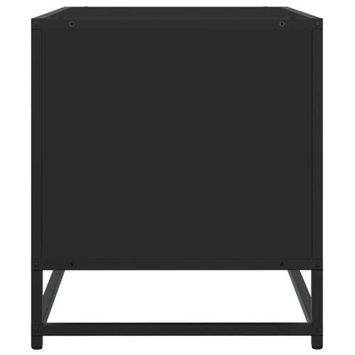 Tv-bord 180x40x46 cm konstrueret træ sort