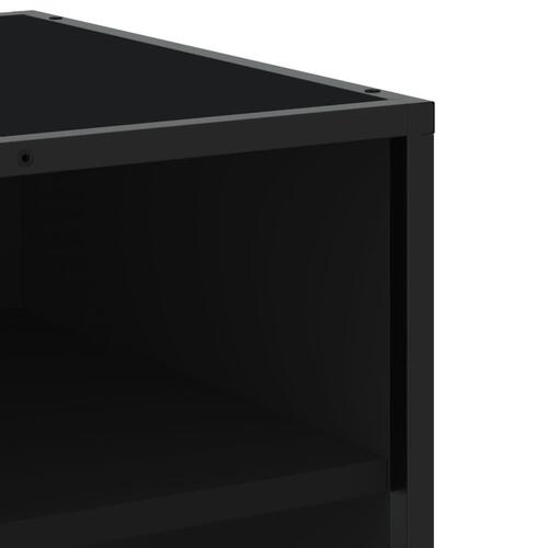 Tv-bord 180x40x46 cm konstrueret træ sort