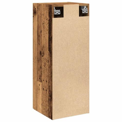 Vægskab 34,5x34x90 cm konstrueret træ gammelt træ-look