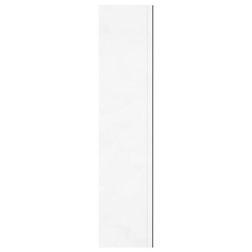 Badeværelsesskab med spejl 60x15x75 cm MDF skinnende hvid