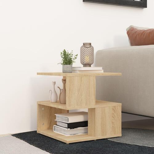 Sidebord 40x40x40 cm konstrueret træ sonoma-eg