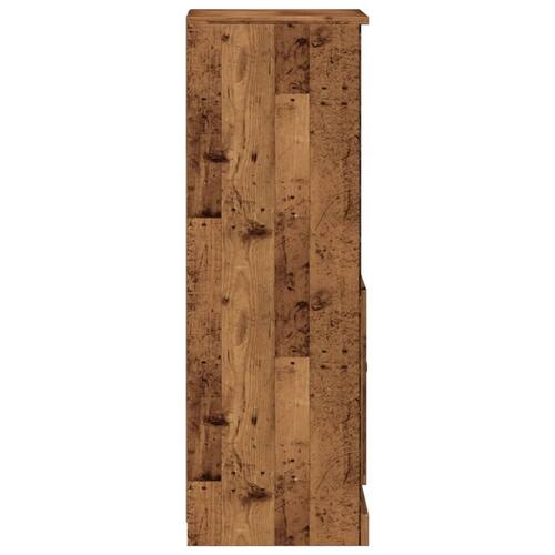 Skab 36x35,5x103,5 cm konstrueret træ gammelt træ-look