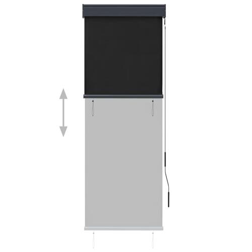 Udendørs rullegardin 60x250 cm antracitgrå