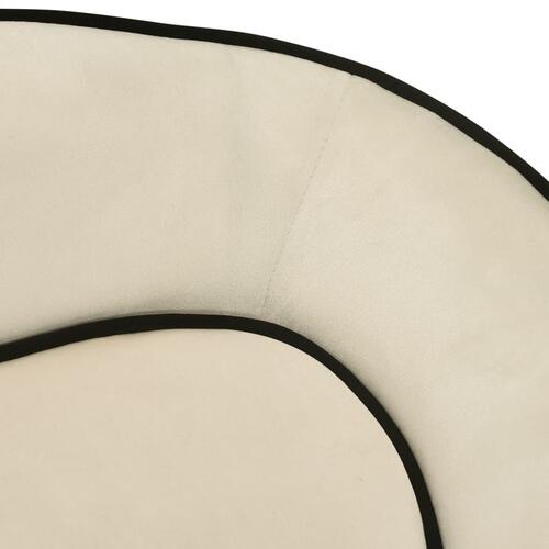 Hundesofa 67x47x36 cm plys cremefarvet
