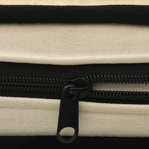 Hundesofa 67x47x36 cm plys cremefarvet
