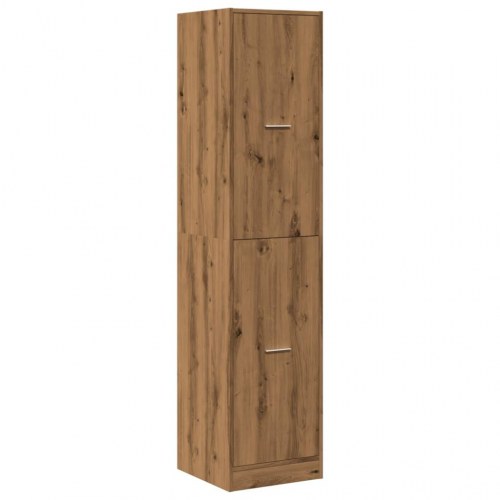 Apotekerskab 40×41×174,5 cm i konstrueret træ - egetræsfarve