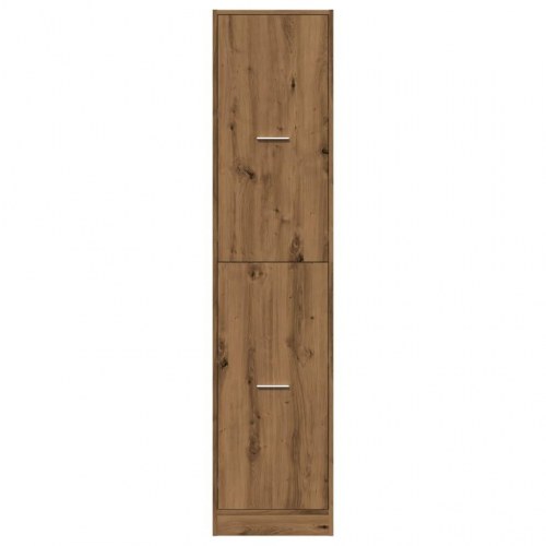 Apotekerskab 40×41×174,5 cm i konstrueret træ - egetræsfarve