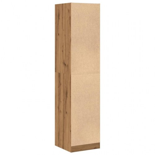 Apotekerskab 40×41×174,5 cm i konstrueret træ - egetræsfarve