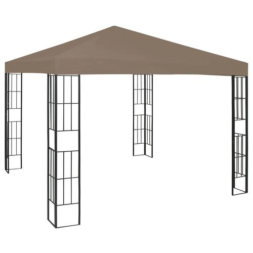 Pavillon 3x3 m gråbrun