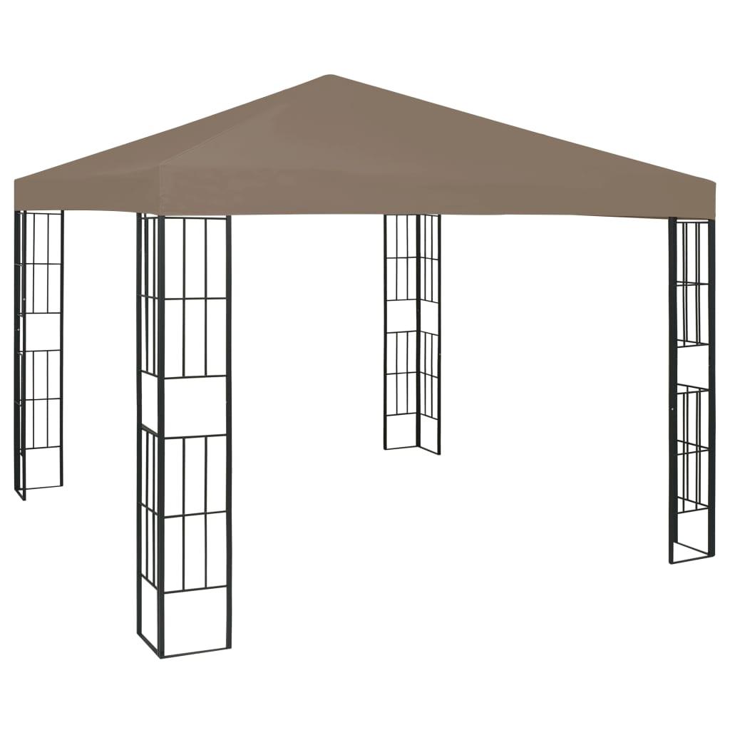 Pavillon 3x3 m gråbrun
