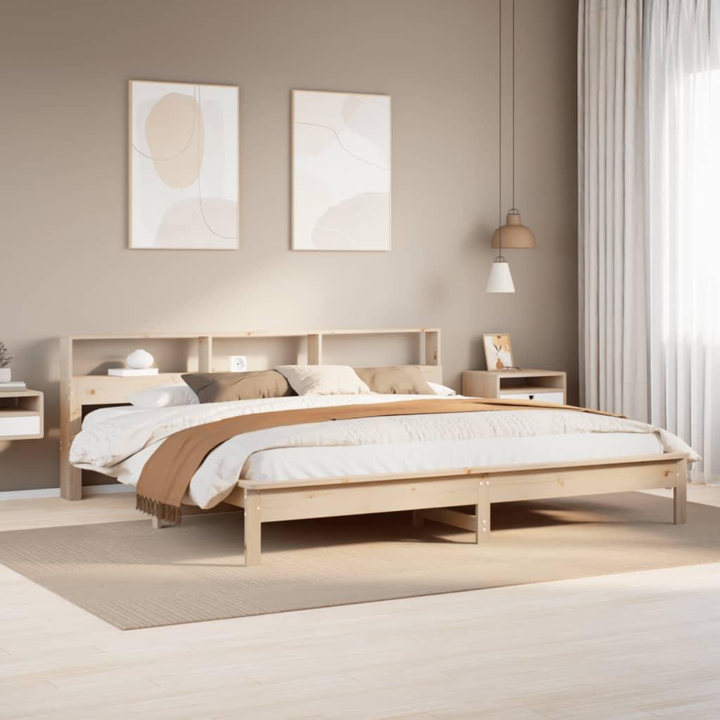 Sengeramme uden madras 180x200 cm massivt fyrretræ