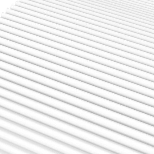 Skummadras 80x210 cm hårdhed H2 H3 hvid