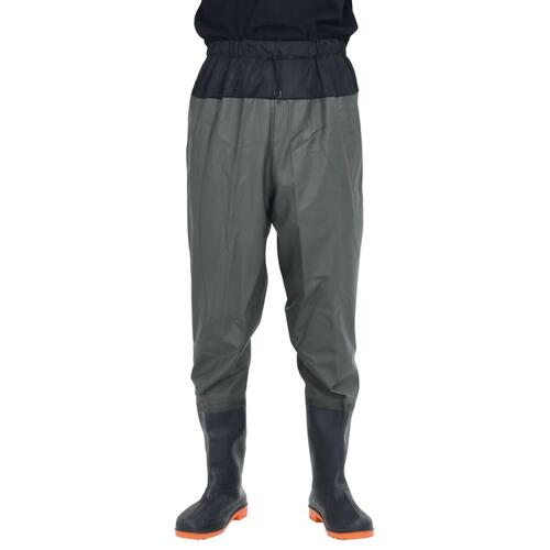 Waist waders med støvler str. 39 mørkegrøn
