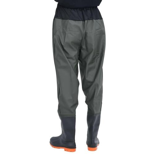 Waist waders med støvler str. 44 mørkegrøn