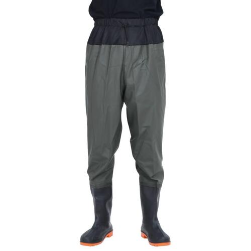 Waist waders med støvler str. 46 mørkegrøn