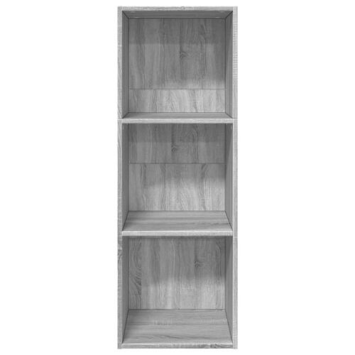 Bogreol 40x30x114 cm konstrueret træ grå sonoma-eg