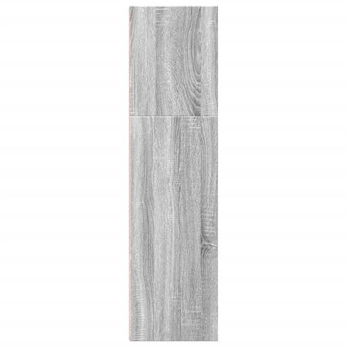 Bogreol 40x30x114 cm konstrueret træ grå sonoma-eg