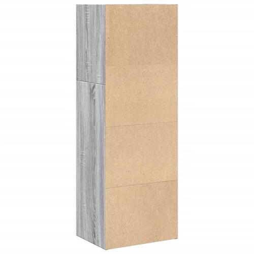 Bogreol 40x30x114 cm konstrueret træ grå sonoma-eg
