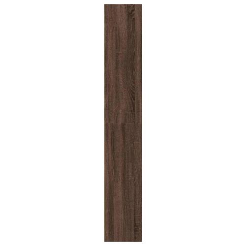 Bogreol 40x30x189 cm konstrueret træ brun egetræsfarve