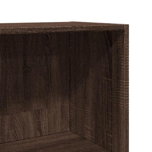 Bogreol 40x30x189 cm konstrueret træ brun egetræsfarve