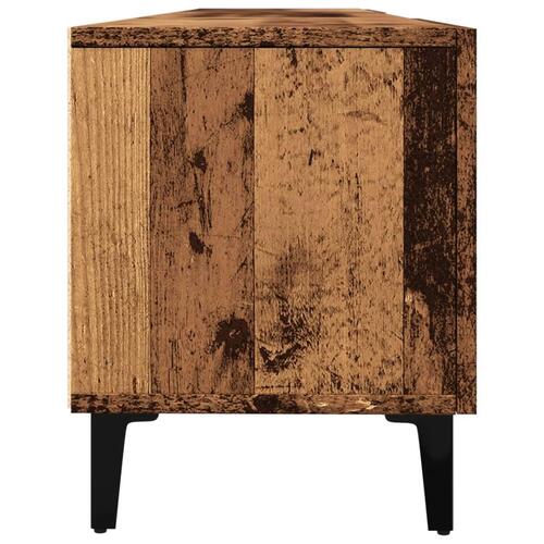 Tv-bord 180x31,5x40 cm konstrueret træ gammelt trælook