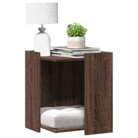 Toiletskjuler kattebakke 42x42x51 cm konstrueret træ brunt eg