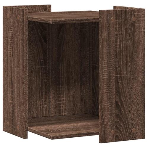 Toiletskjuler kattebakke 42x42x51 cm konstrueret træ brunt eg