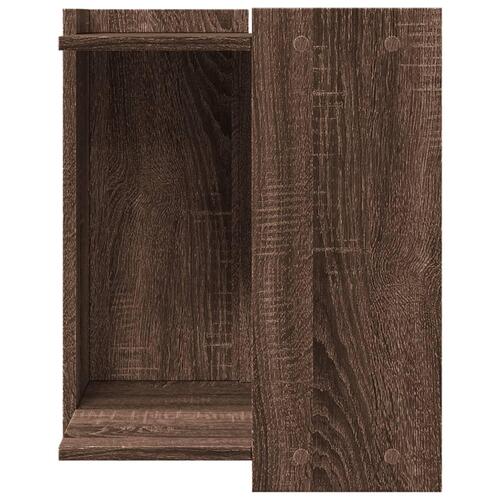 Toiletskjuler kattebakke 42x42x51 cm konstrueret træ brunt eg