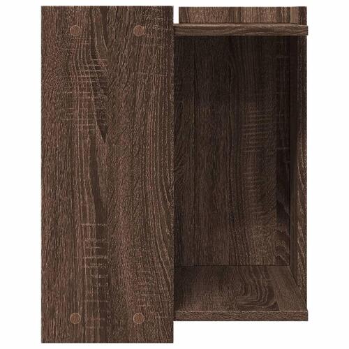 Toiletskjuler kattebakke 42x42x51 cm konstrueret træ brunt eg