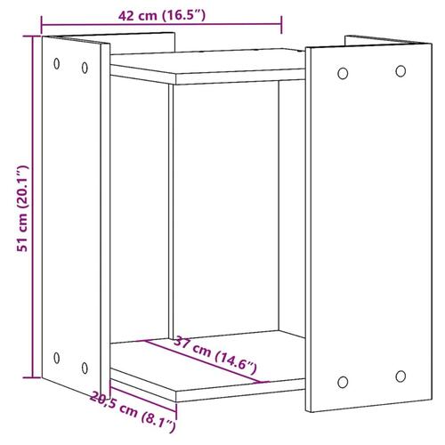 Toiletskjuler kattebakke 42x42x51 cm konstrueret træ brunt eg