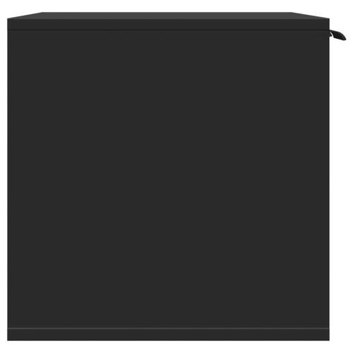 Toiletskjuler til kattebakke 80x50x45 cm konstrueret træ sort