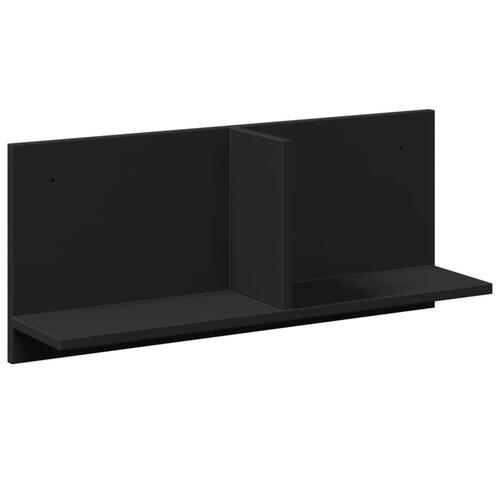 Vægskab 70x16,5x30 cm konstrueret træ sort