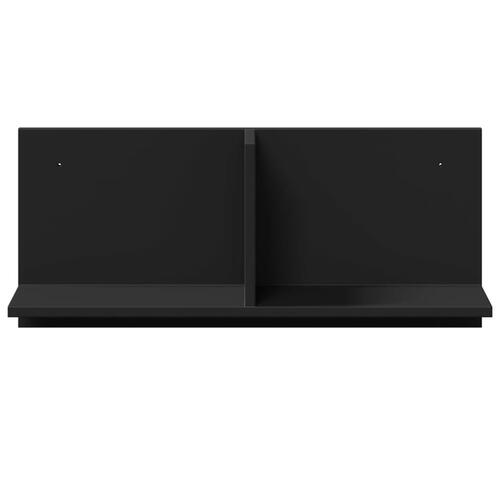 Vægskab 70x16,5x30 cm konstrueret træ sort
