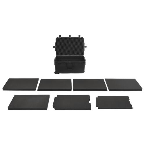 Transportabel flightcase 79,5x52x39 cm PP sort