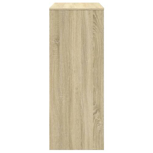 Barbord med stativer 90x40x103,5 cm konstrueret træ sonoma-eg