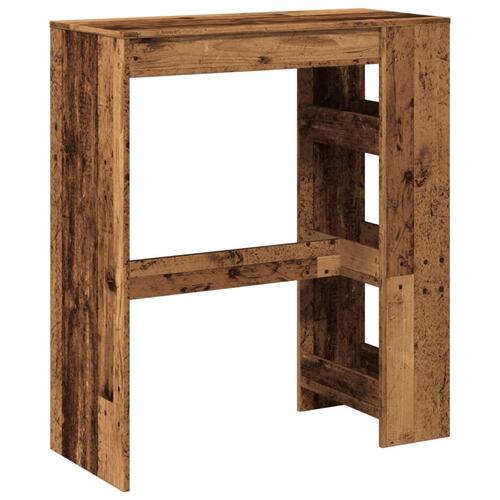 Barbord m. stativer 90x40x103,5 cm konstrueret træ gammelt træ