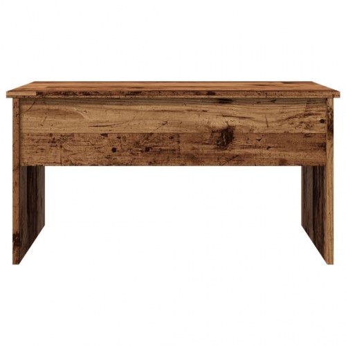 Sofabord med løftetop 80 × 50,5 × 41,5 cm - antikt trælook