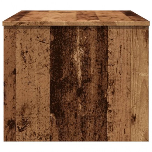 Sofabord med løftetop 80 × 50,5 × 41,5 cm - antikt trælook
