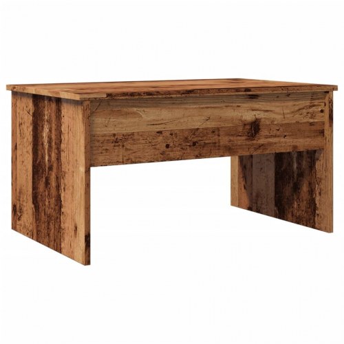 Sofabord med løftetop 80 × 50,5 × 41,5 cm - antikt trælook