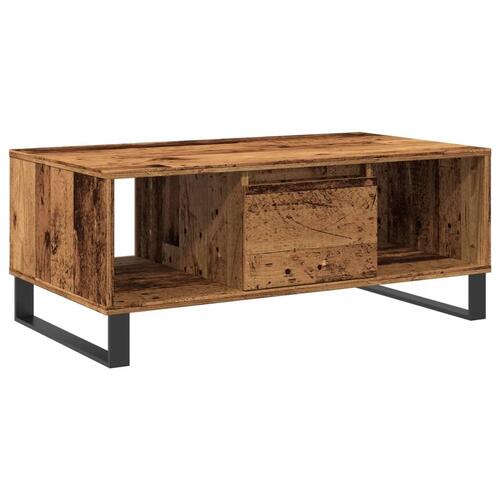 Sofabord 90x50x36,5 cm konstrueret træ gammeldags træ