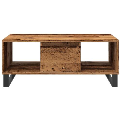 Sofabord 90x50x36,5 cm konstrueret træ gammeldags træ