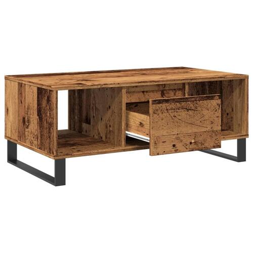Sofabord 90x50x36,5 cm konstrueret træ gammeldags træ