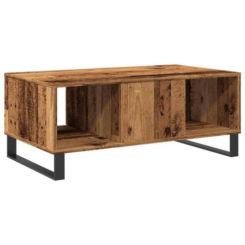 Sofabord 90x50x36,5 cm konstrueret træ gammeldags træ