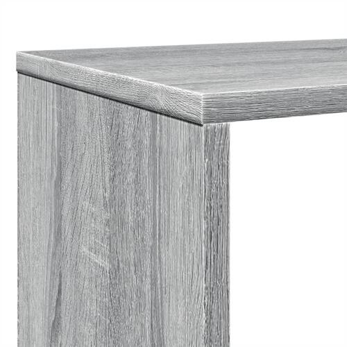 Bogreol 102x29x143 cm konstrueret træ grå sonoma-eg